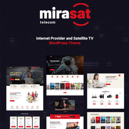 Mirasat – Internet Provider and Satellite TV WordPress Theme  1.1.1