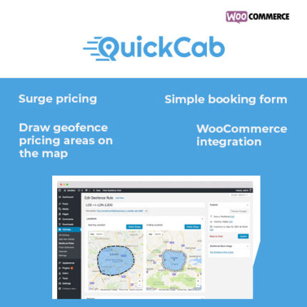 QuickCab: WooCommerce Taxi Booking Plugin  1.2.7